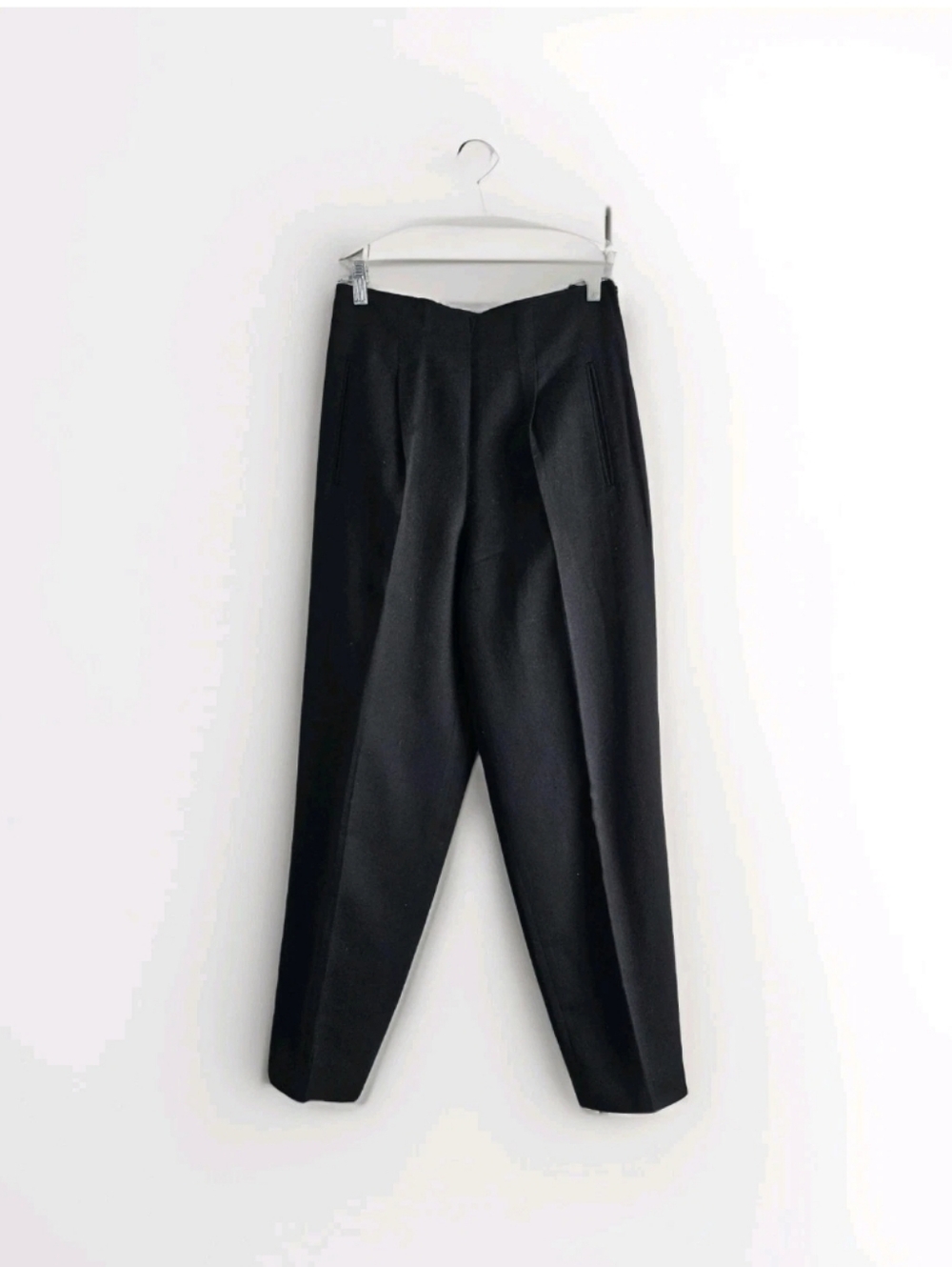 Vintage Liz Claiborne 100% Pure Wool Black High Waisted Pants Size 10 Trousers